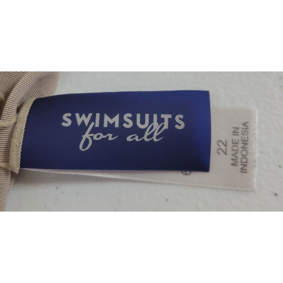 Swimsuits For All Purple Floral One Piece Beach Swimsuit Swimdress Women's SZ 22 - Picture 3 of 9